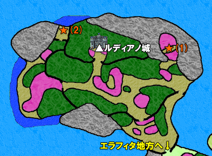 ドラクエ9 滅びの森のマップ