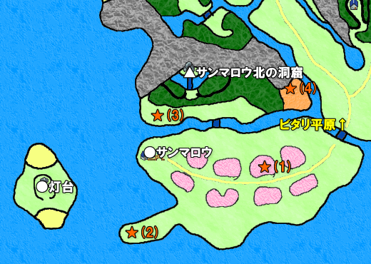 ドラクエ9 サンマロウ地方のマップ