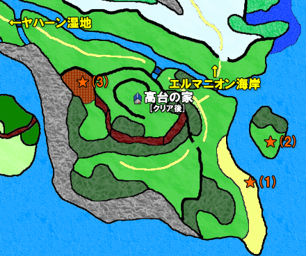 ドラクエ9 アシュバル地方のマップ