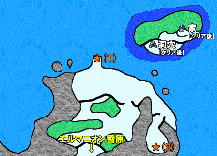 ドラクエ9 アイスバリー海岸のマップ