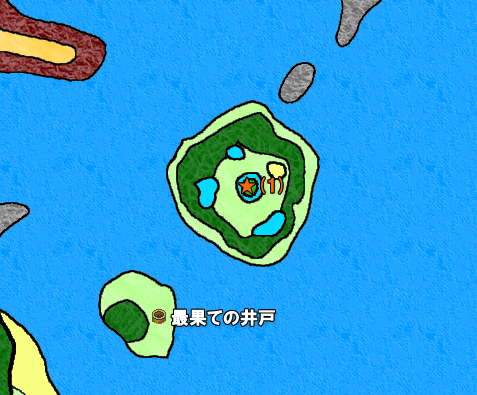ドラクエ9 雨の島のマップ